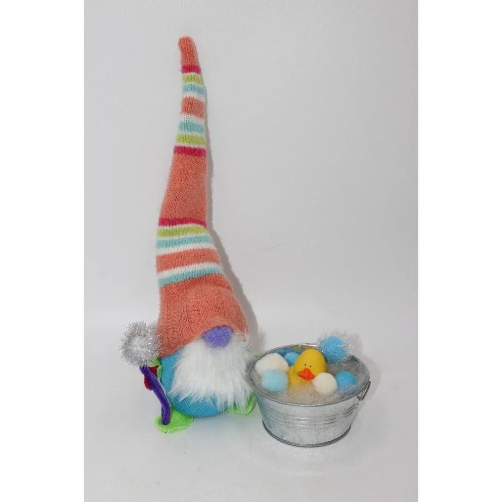 Tub Duck Gnome Plush Handmade Scandinavian Swedish Tomte Bathing Bubble Bath 13